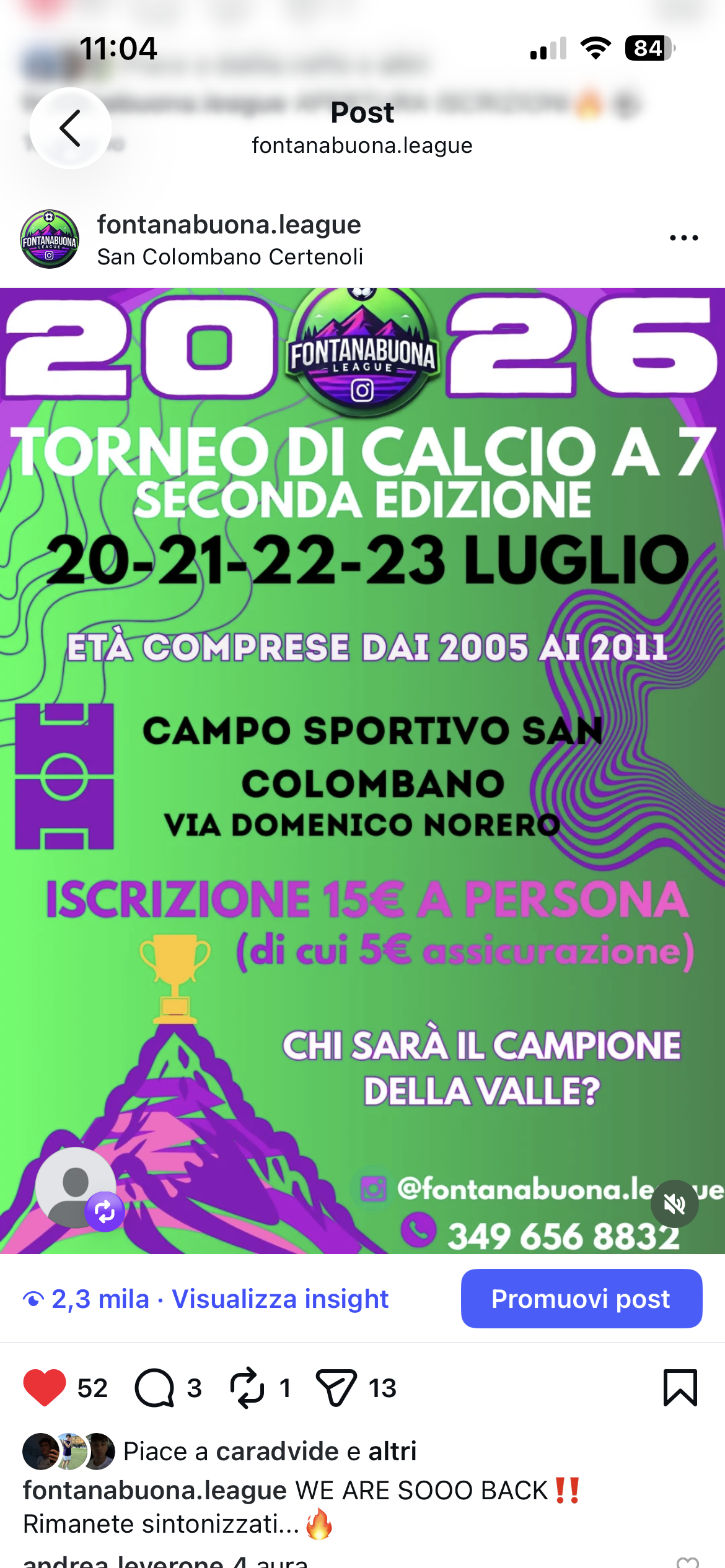 Locandina Fontabuona League